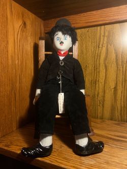 Vintage Charlie Chaplin Porcelain Doll 17"
