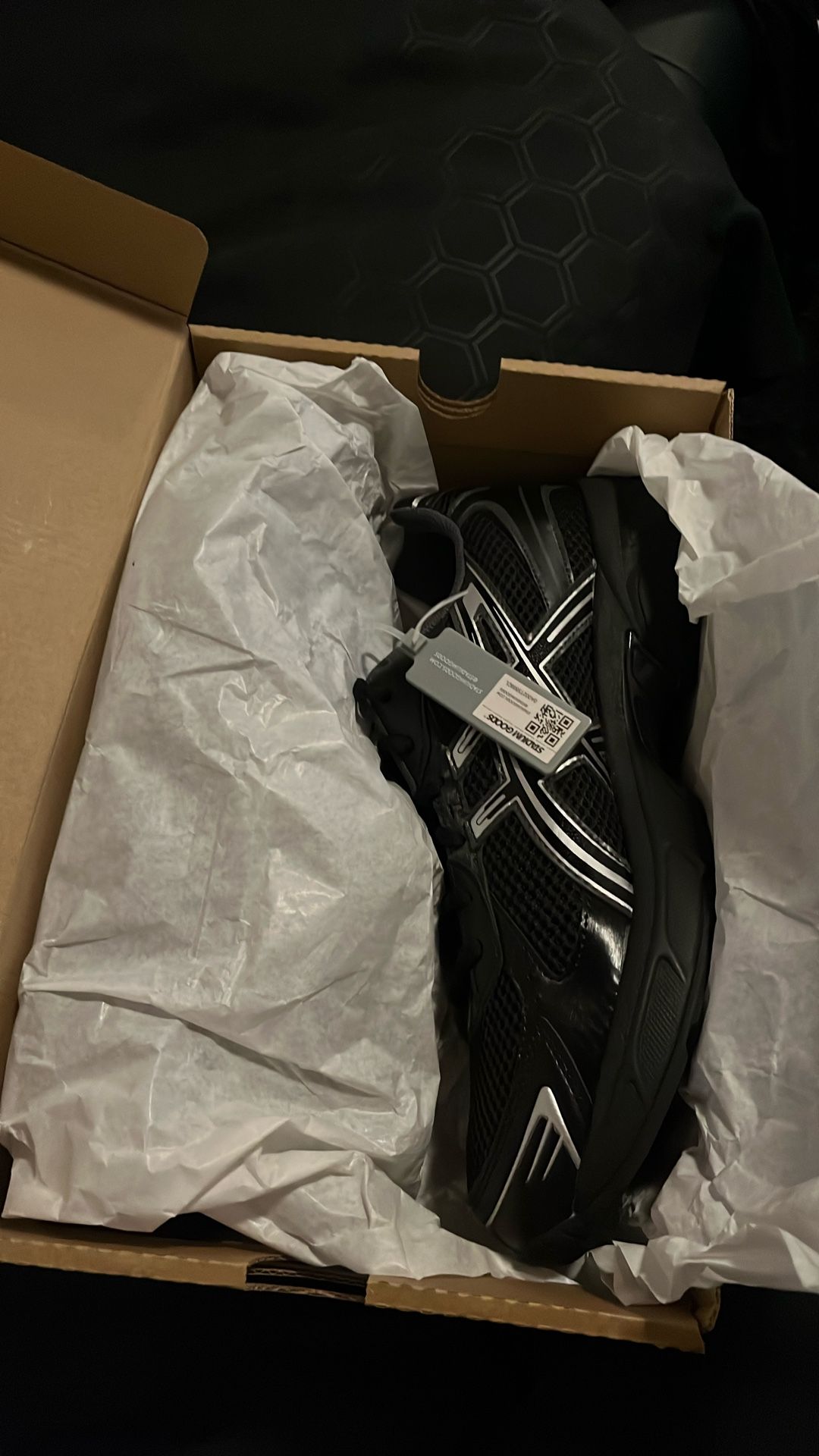 Black And Sliver ASICS Gel -1130