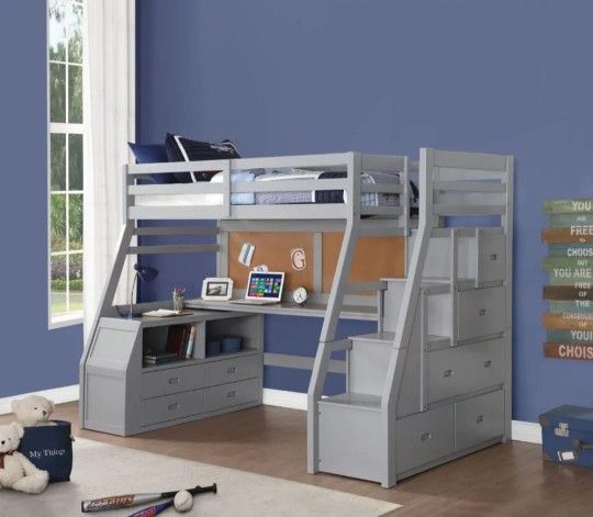 Jason Gray Finish Ii Loft Bed
ACME$10 Down Payment And Financing Available