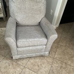 Cozy Grey Upholstered Chair
