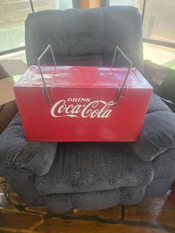 Vintage Original Coca Cola Metal Cooler  1(contact info removed)'s