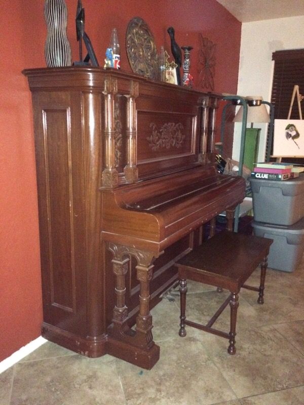 Behning & sons upright grand piano