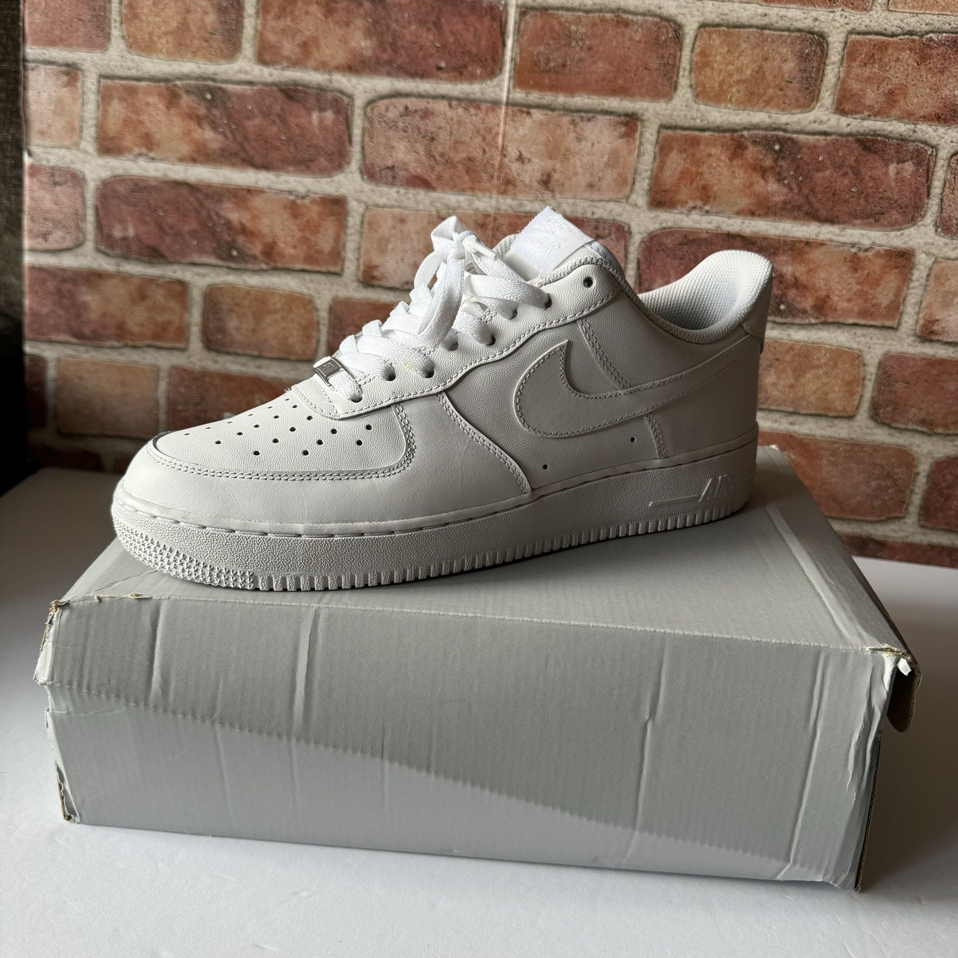 Nike Air Force 1 Low 07 Shoes Sneakers 315122-111 White Blue Mens Size 10.5 Nike Air Force 1 Low  main image 4