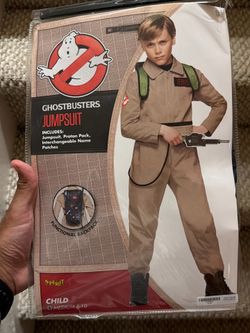 Kids Ghostbusters Boys One Piece Costume with Proton Pack