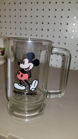 Mickey Mouse glass mug