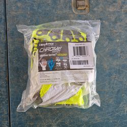 NEW HexArmor Chrome Series 4035IMP Safety Gloves | ANSI A8 Cut | Size Large (9)
