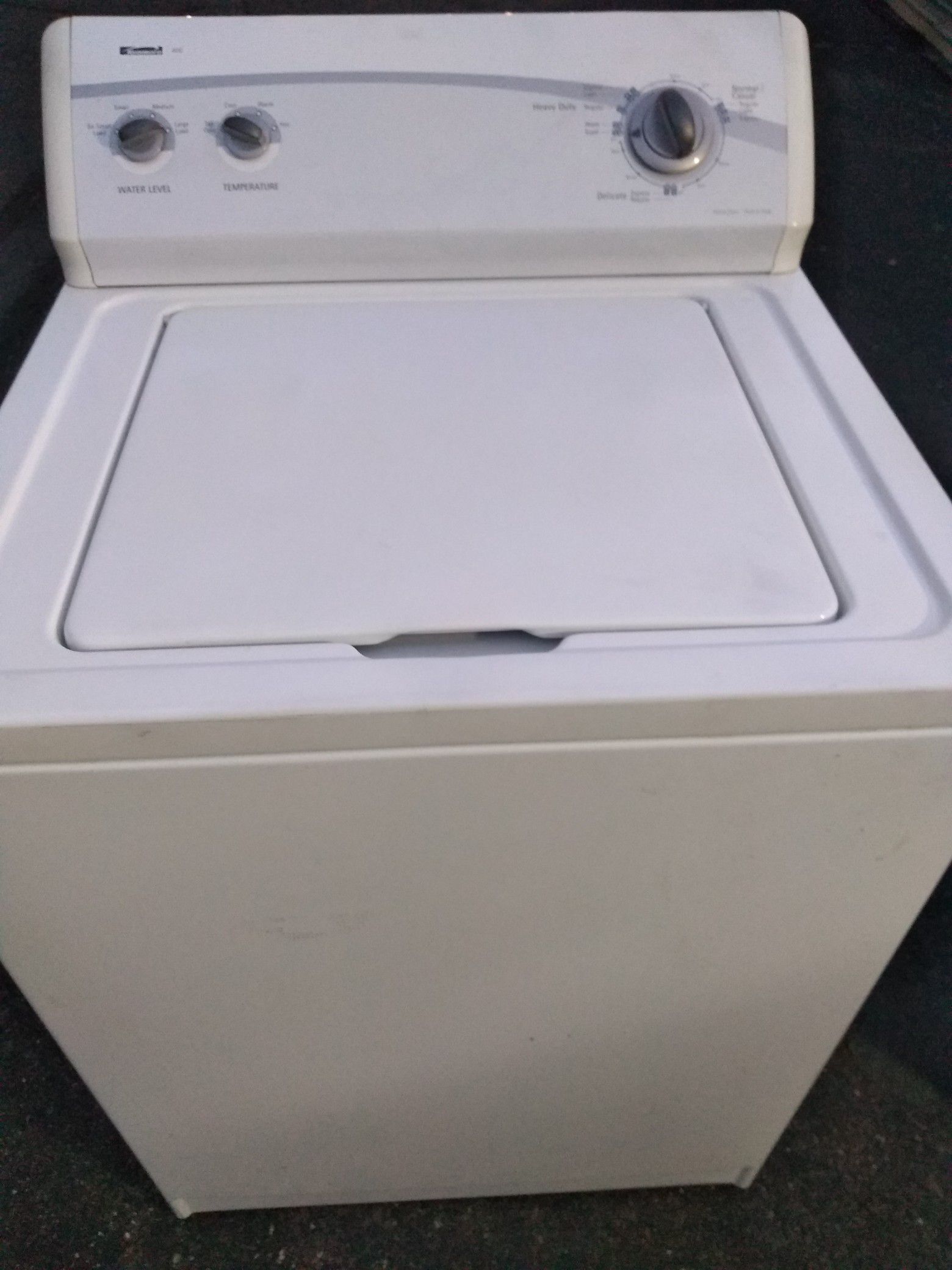 Kenmore electric washer heavy duty super capacity excellent new condition and ready to use curbside delivery or pickup is possible