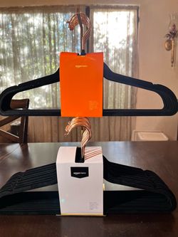 25 Amazon Basics Velvet Hangers