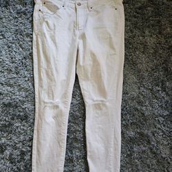 #Women's #Levi's #Skinny #Crop #White #Jeans