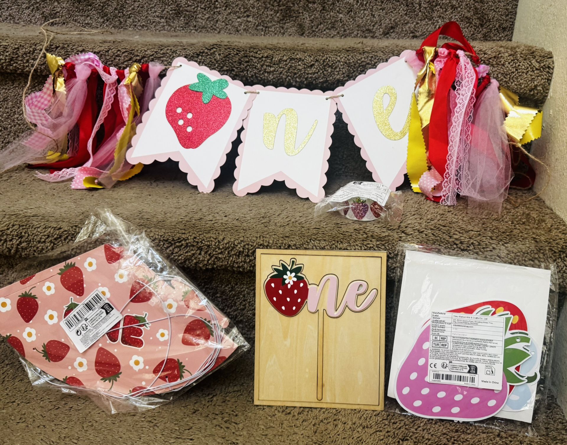 Strawberry Birthday Decor