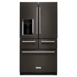 KITCHENAID French Door Refrigerator in Black Stainless USED ! Delivery Available For Small Fee 🚛