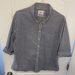 Goodfellow Black Checkered Long Sleeve