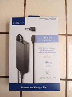 Insignia 180W Universal Laptop Charger 10 ft