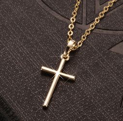 Gold cross necklace