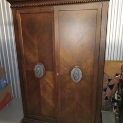 Solid Wood Armoire 
