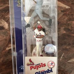 Albert Pujols St Louis Cardinals & Jason Giambi New York Yankees 7.6cm McFarlane MLB Sports Picks Series 2 Mini Figure 2 Pack