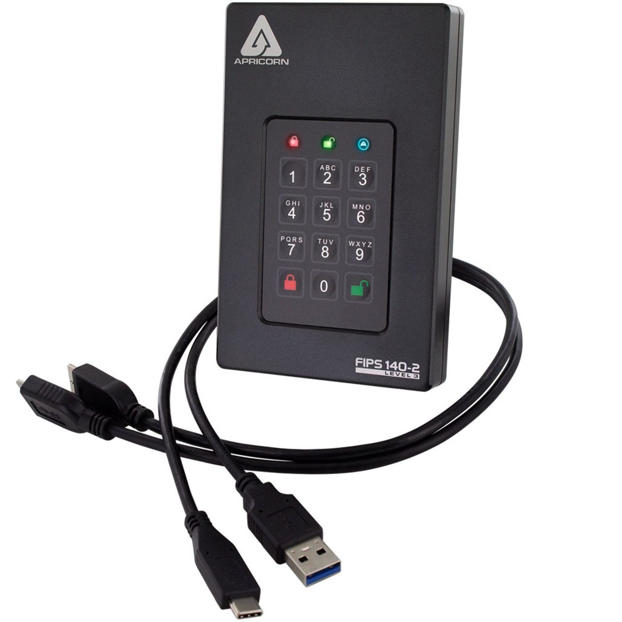 Apricorn Aegis Fortress 5 TB  Encrypted Hard Drive