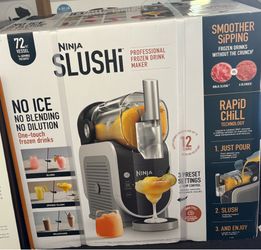 Brand New! Ninja SLUSHi 72-Oz Frozen Drink Machine with RapidChill Technology, 3 Presets, Dishwasher Safe, Slushy Maker