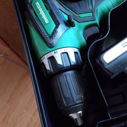 Metabo H.O. 1/2 In.Commercial Drill Dual Lithium Smart Charger And Hardcase Perfect Condition.High Output By Hitachi