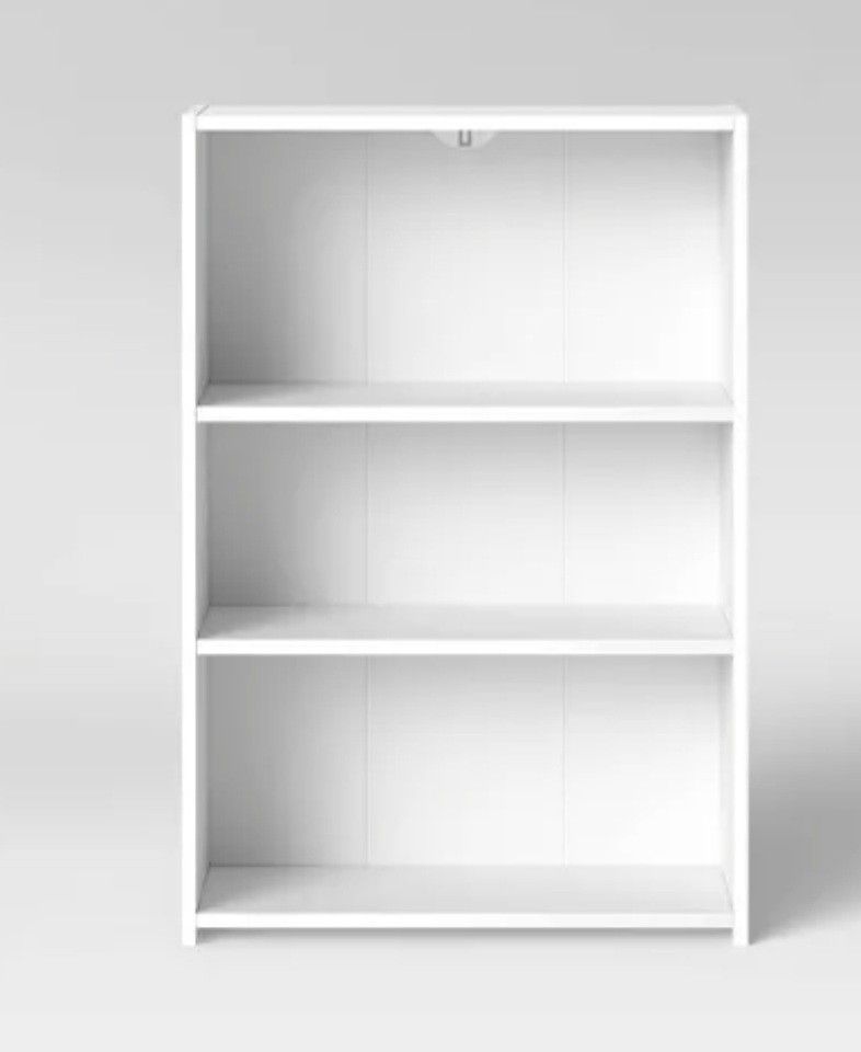3 Shelf Bookcase (White)