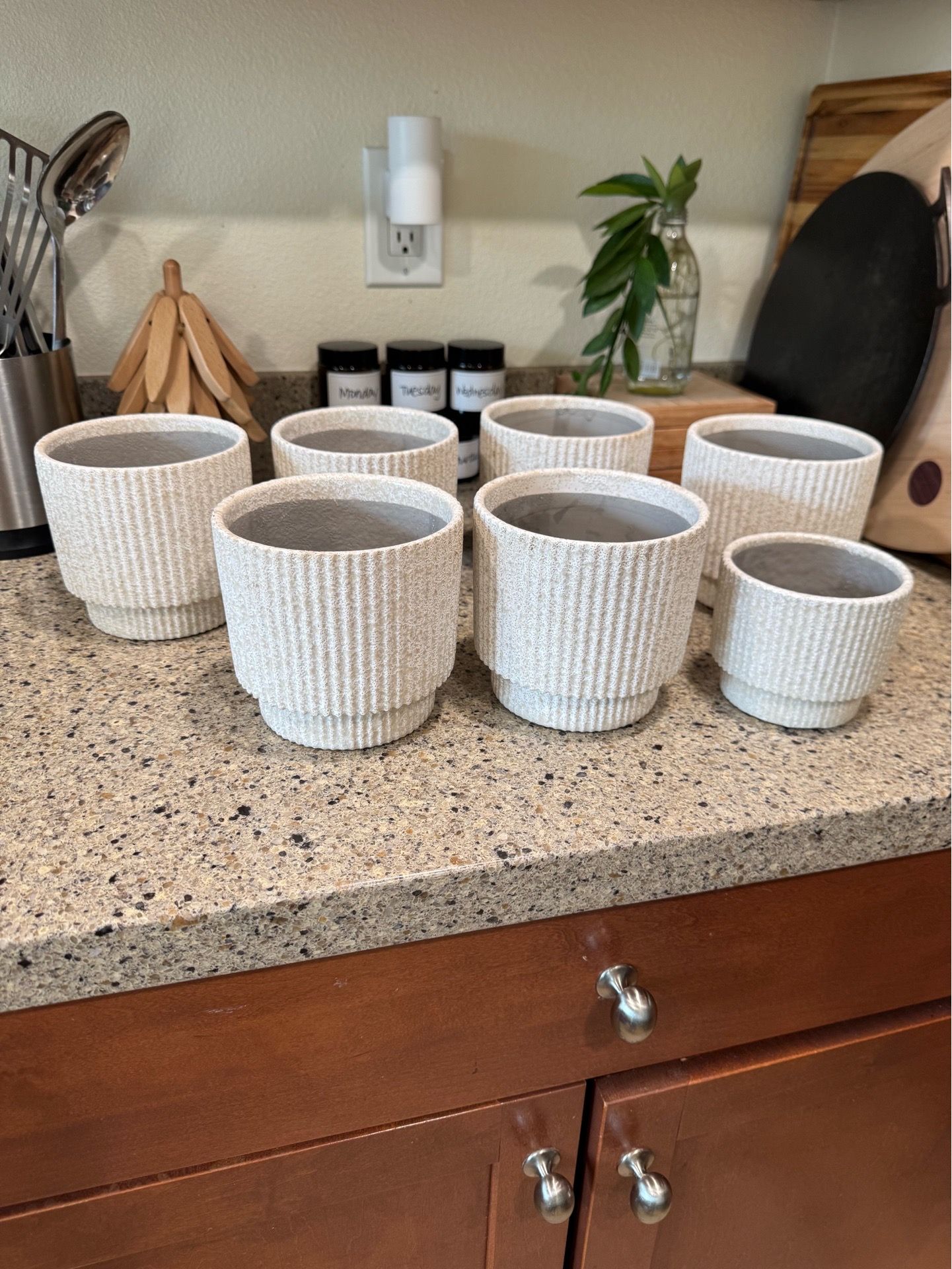 Modern boho ceramic planter pot garden succulent vase bridal wedding floral