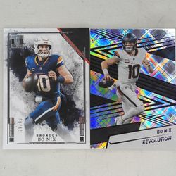 2025 Bo Nix Panini Revolution Cosmic Foil /20
+ 2025 Bo Nix Impeccable Silver /80 For 40 