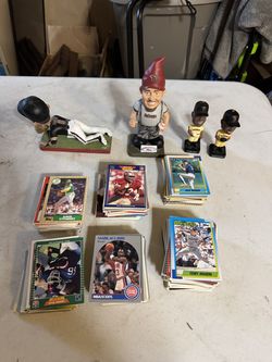 Sports cards and figures