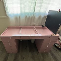 Pink SlayStation® Pro 2.0 Tabletop +  5 Drawer Units