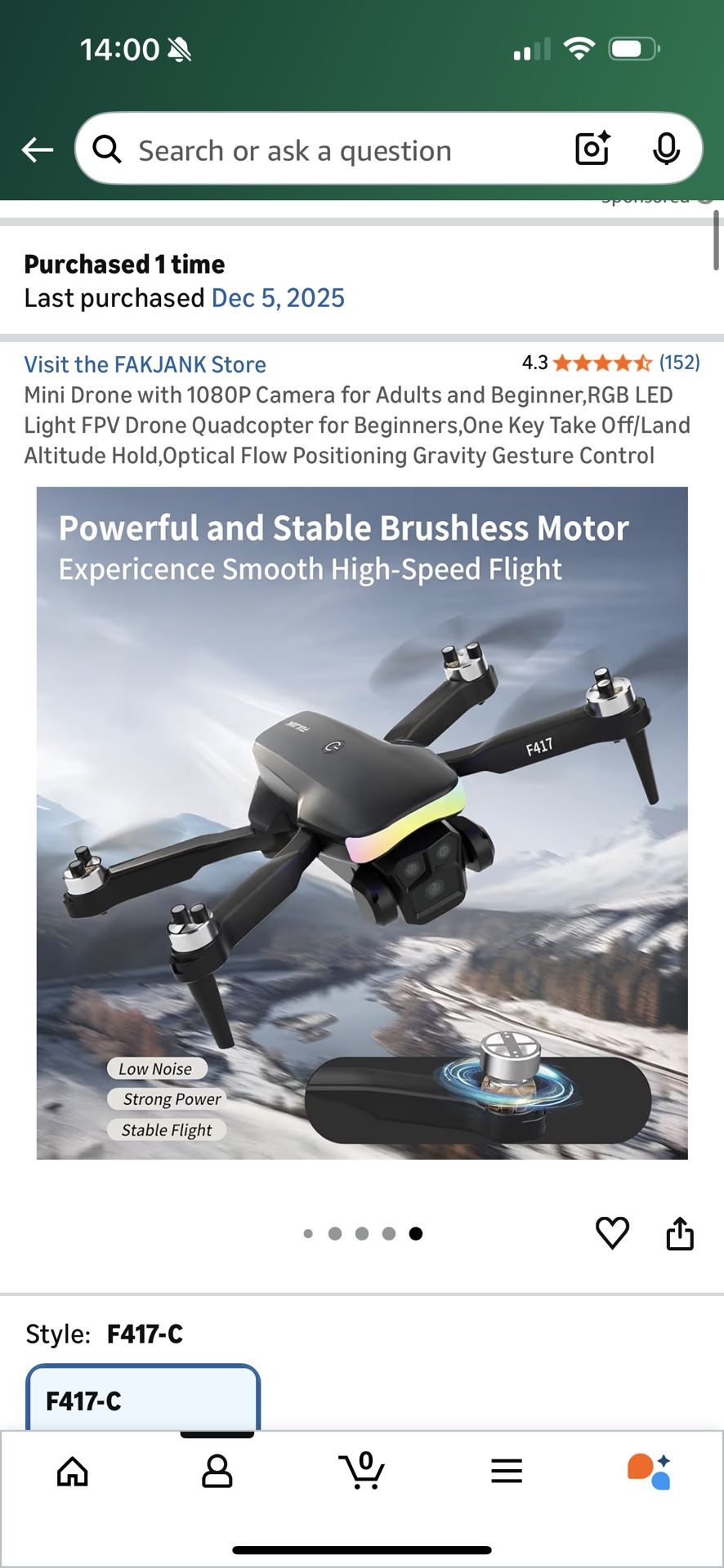 Mini Drone with 1080P Camera for Adults and Beginner,RGB LED Light FPV Drone Quadcopter for Beginners,One Key Take Off/Land Altitude Hold,Optical Flow