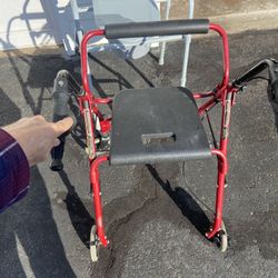 Foldable Rollator Walker. $30