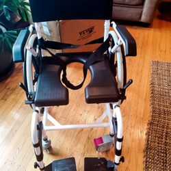 VEVOR Shower Commode Wheelchair