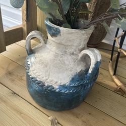 From HomeGoods, blue and white vase