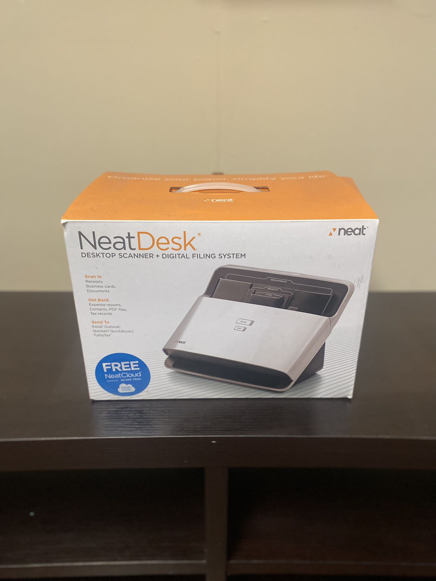 Neat Desk,  Desktop Scanner + Digital Filing System 