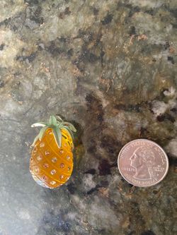 Vintage pineapple pin, party platter