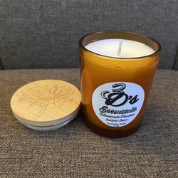 3D’s Essentials 100% Natural Coconut Soy Wax Blend Candle “Juniper Berry Scent” 7 oz.