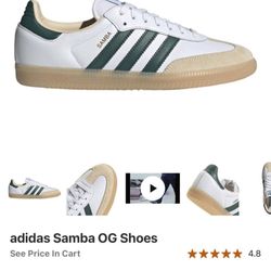 Adidas Samba OG Size 9 Mens Green 