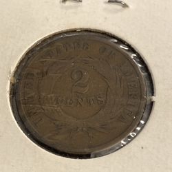 1864    2 cents  USA