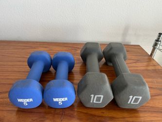 Dumbbell Set – 5lb & 10lb Pairs (30 lbs Total)