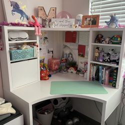 White Corner desk