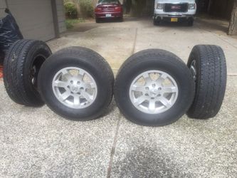 Wheels & tires firestones 6 lugs Nissan Titan