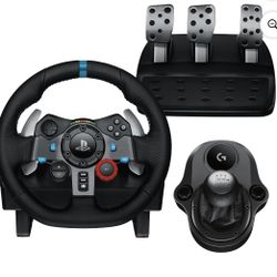 Logitech G29 y VEVOR Soporte de Volante de Simulador de Carreras para G27 G29 PS5 PS4 G920 T30ORS