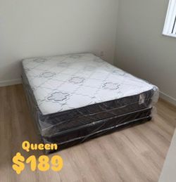 Queen Mattress Set – Medium – Brand New – Delivery Available 🚚