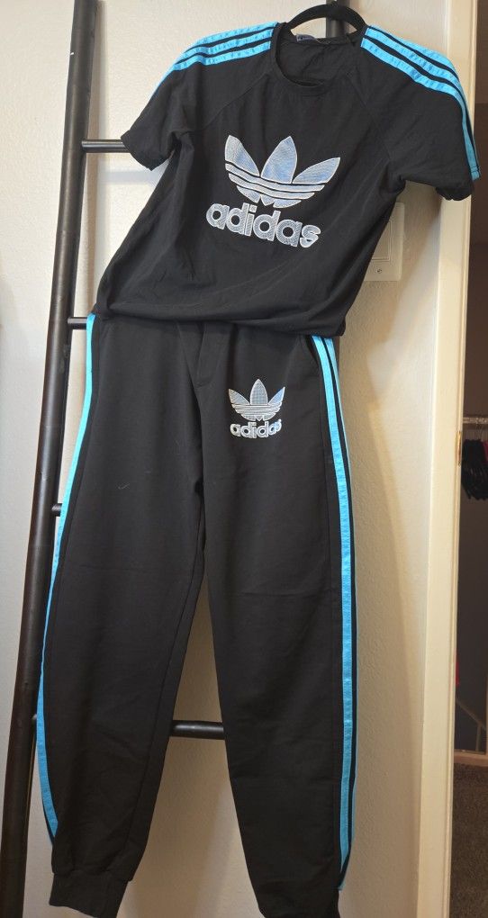 Rare Adidas Trefoil Jogger Set