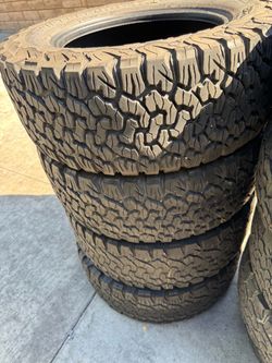 285/60r18 Bfgoodrich ko2 tires en excelentes condiciones de vida las 4
