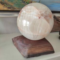 Sculptural Live Edge Wood Base