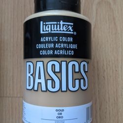 Liquitex BASICS Acrylic Paint, 13.5-oz bottle, Gold

