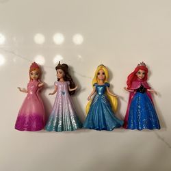 Disney Princess Figures Mattel Magiclip Doll Line