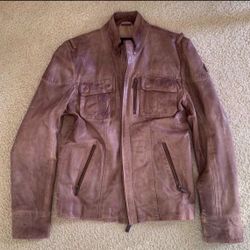 Mens Leather jacket, Size S