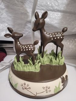 Woodland Forest Mama Deer & Baby POTTERY BARN Kidsline Willow Nursery Collection