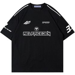 Aelfric Eden Vintage Graphic Oversized Racing Tee, Adult Large *NEW*